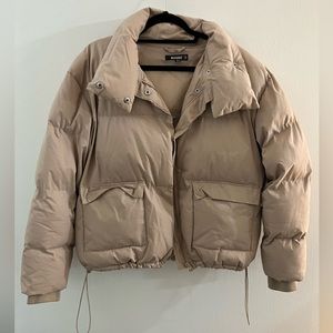 Missguided oversized cropped puffer